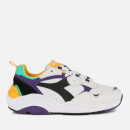 Diadora Whizz Run Trainers - White/Black/Mulberry Purple