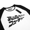 Global Legacy Back to the Future Kana t-shirt met raglanmouwen - Zwart/wit