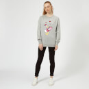 Disney Donald Duck Love Heart Women's Sweatshirt - Grey
