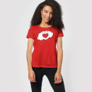 Disney Mickey Heart Hands Women's T-Shirt - Red
