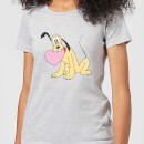 Disney Pluto Love Heart Women's T-Shirt - Grey