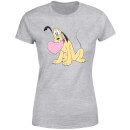 Disney Pluto Love Heart Women's T-Shirt - Grey