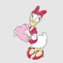 Disney Daisy Duck Love Heart Women's T-Shirt - Grey