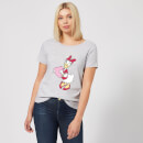 Disney Daisy Duck Love Heart Women's T-Shirt - Grey