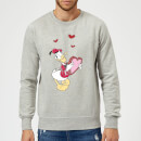 Disney Donald Duck Love Heart Sweatshirt - Grey