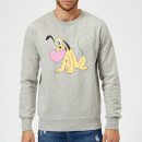 Disney Pluto Love Heart Sweatshirt - Grey