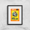Nintendo Super Mario World Retro Cover Art Print