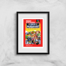 Nintendo Retro Super Mario Kart Cover Art Print