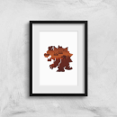 Nintendo Super Mario Bowser Silhouette Art Print