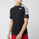 Kappa Men's Banda 10 Arset Short Sleeve T-Shirt - Black/Red/White
