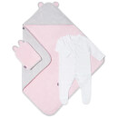 Snüz Baby Bath and Bed Gift Set - Wave Rose