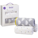 Snüz 3 Piece Bedside Crib Bedding Set - Cloud Nine