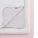 Snüz 3 Piece Bedside Crib Bedding Set - Wave Rose