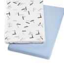 Snüz Bedside Crib 2 Pack Fitted Sheets - Geo Breeze