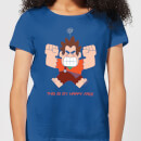 Wreck-it Ralph This Is My Happy Face Women's T-Shirt - Royal Blue