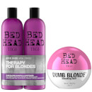 TIGI Bed Head Blonde Hair Shampoo, Conditioner and Styling Cream Set