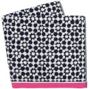 Joules Tile Geo Beach Towels - French Navy