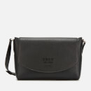 DKNY Women's Noho Flap Messenger Bag - Black + Vicuna