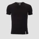 Luxe Classic V-Neck T-Shirt (2 Pack) - Black/Black - S