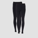 Power Classic & Mesh Leggings (2 Pack) - Black/Black