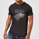 Game of Thrones Metallic House Stark Herren T-Shirt - Schwarz