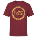 Game of Thrones Circle Logo Men's T-Shirt - Burgundy