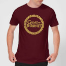 Game of Thrones Circle Logo Men's T-Shirt - Burgundy