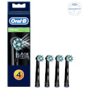 Oral-B CrossAction Replacement Electric Toothbrush Heads - Black Edition (Pack of 4)