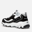 Skechers Women's D'Lites Biggest Fan Trainers - Black/White