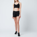 adidas Women's Design To Move 3 Stripe Shorts - Black/White