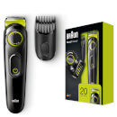 Braun BT3021 Beard Trimmer and Hair Clipper - Black/Volt Green