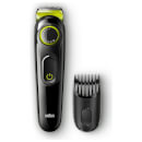 Braun BT3021 Beard Trimmer and Hair Clipper - Black/Volt Green