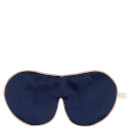 Holistic Silk One Strap Pure Mulberry Silk Lavender Eye Mask - Navy