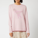 Coach 1941 Women's Rexy Crew Neck Intarsia Jumper - Pink/Multi