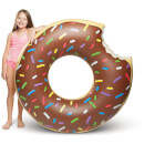 Giant Chocolate Donut Float