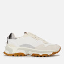 Coach Women's C143 Armor/Suede Glitter Running Style Trainers - White/Chalk