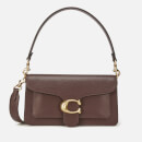 Coach Women's Mixed Leather with Polished Pebble Tabby Shoulder Bag 26 - Oxblood