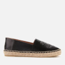 KENZO Women's Classic Tiger Leather Espadrilles - Black