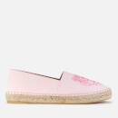 KENZO Women's Classic Tiger Leather Espadrilles - Faded Pink