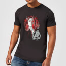 Avengers Endgame Black Widow Brushed Men's T-Shirt - Black