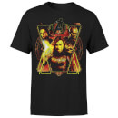 Avengers Endgame Distressed Sunburst Men's T-Shirt - Black