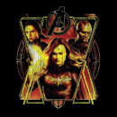 Avengers Endgame Distressed Sunburst Men's T-Shirt - Black