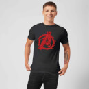 Avengers Endgame Shattered Logo Men's T-Shirt - Black