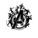 Avengers Endgame Hero Circle Men's T-Shirt - White