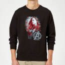Avengers Endgame Captain Marvel Brushed Sweatshirt - Black