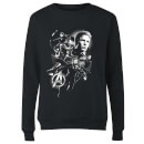 Avengers Endgame Mono Heroes Women's Sweatshirt - Black