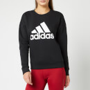adidas Women's Mh Bos Crew Neck Sweatshirt - Black