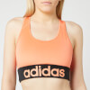 adidas Women's D2M Logo Bra - Orange
