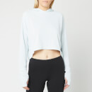 adidas Women's Adapt Cropped Hoodie - Blue