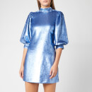 Ganni Women's Sequins Dress - Forever Blue